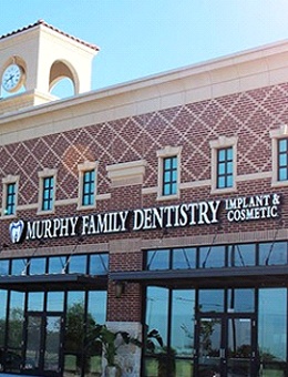 Outside view of Murphy Family Implant and Cosmetic Dentistry your dentist open Saturday in Murphy