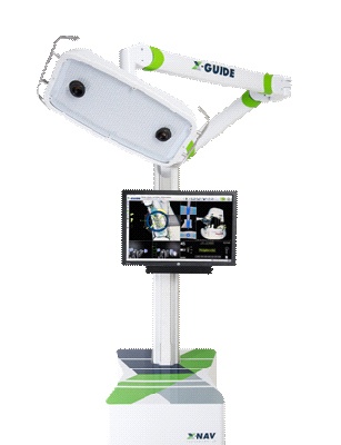 X-Guide system from X-Nav Technologies against white background