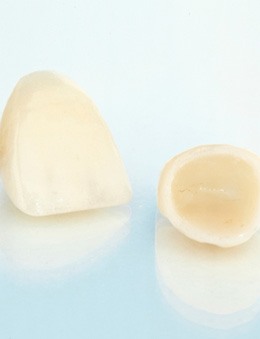 Two dental crowns in Murphy, TX lying next to each other