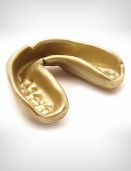 Gold athletic mouthguard
